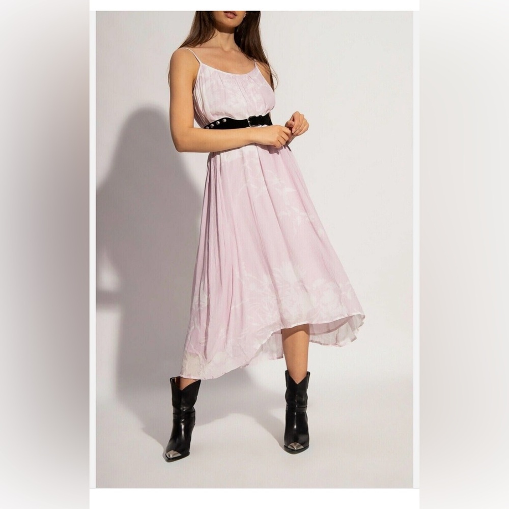 Allsaints Elegant Pink Midi Dress size 6